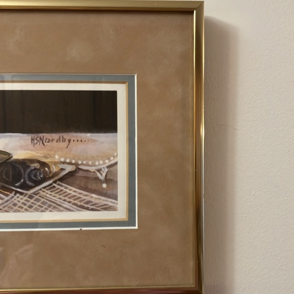 Framed and matted "TEA TIME" & "CHINA COLLECTION" BY HARRIET Nordby - Picture 6 of 10